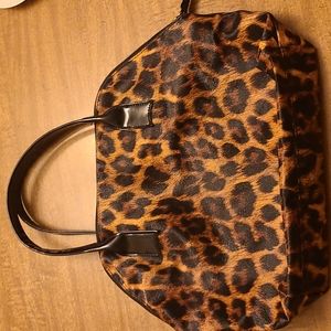 Elizabeth Arden Leppard print purse